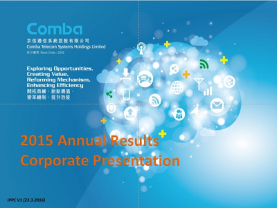 2015 Annual Results Presentation
